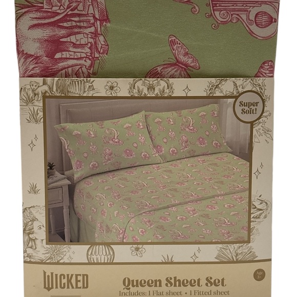 Katie K WICKED Queen Sheet Set,NWT,100% Polyester - Picture 2 of 6